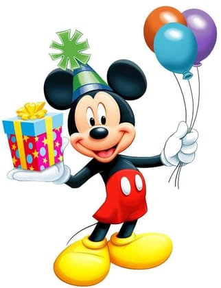 APM Kids Mickey Mouse Cartoon Wall Sticker Fully Waterproof Vinyl Sticker self Adhesive for Living Room, Bedroom, Office, Kids Room 12X18 inches (MM26)