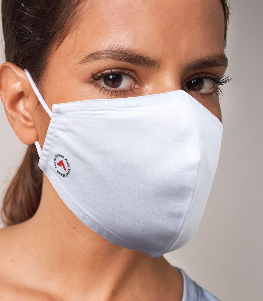 Airwill 100% Cotton 2 Layer of Fine Quality Reusable Fabric Face Masks - Pack of 3 - Microfiber Wipes | Buy online on ZillyBuy