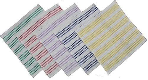 AIRWILL Branded Cotton Dishcloths (Multicolour, Pack of 5 Pieces)