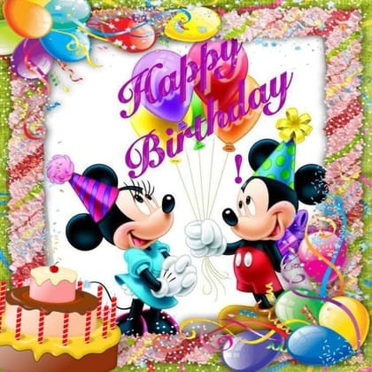 APM Kids Happy Birthday Wall Sticker Fully Waterproof Vinyl Sticker self Adhesive for Living Room, Bedroom, Office, Kids Room 12X18 inches (H4)