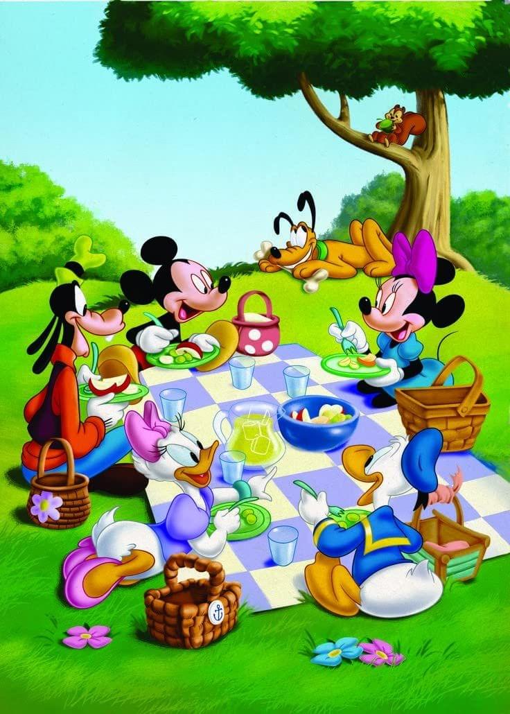 APM Kids Mickey Mouse Cartoon Wall Sticker Fully Waterproof Vinyl Sticker self Adhesive for Living Room, Bedroom, Office, Kids Room 12X18 inches (MF25)