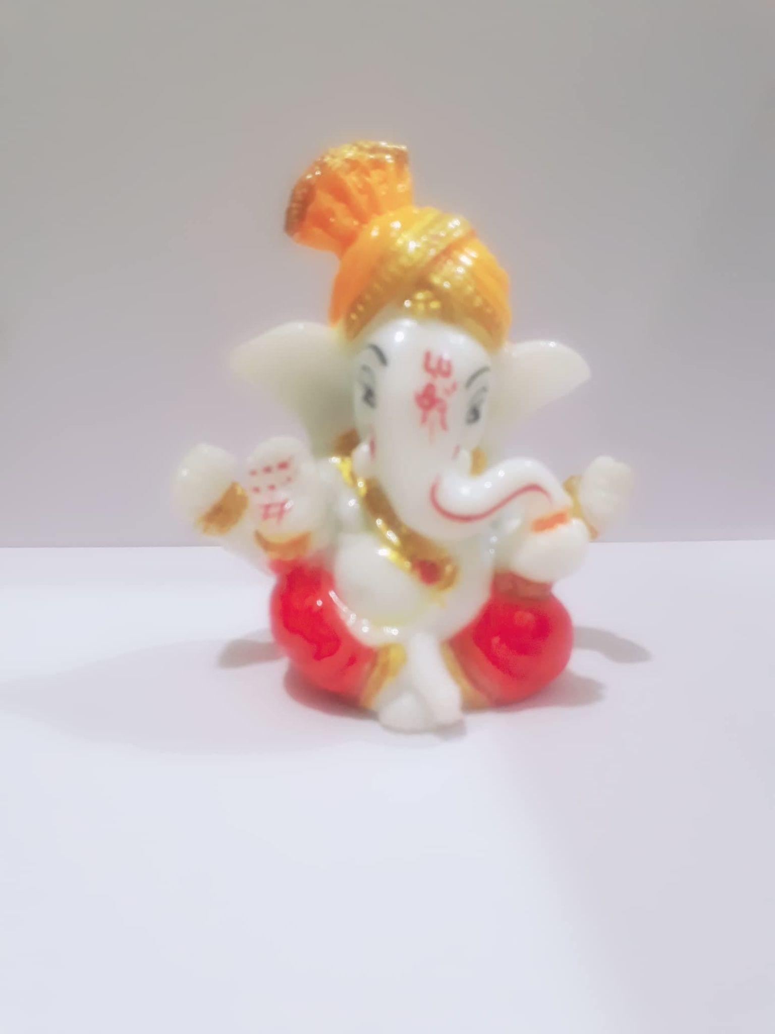 APM Ganeshji Decorative Gift Showpiece/ Ganesha Statue for Home Decor /Office Desk /Car Dashboard /Ganeshji Murti (2.5 inch) (P3)