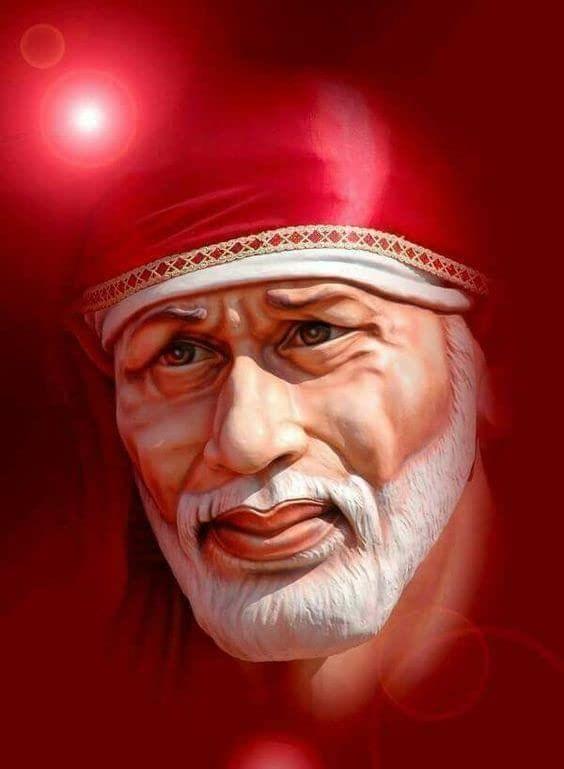 APM SAI Baba Wall Sticker Fully Waterproof Vinyl Sticker self Adhesive for Living Room, Bedroom, Office, Kids Room 12X18 inches (S9)