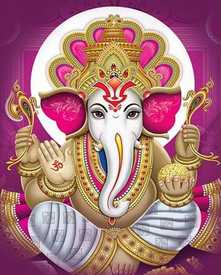 APM Ganpati Wall Sticker/Ganpati Bappa Fully Waterproof Vinyl Sticker self Adhesive for Living Room, Bedroom, Office, Kids Room 12X18 inches (GN22)