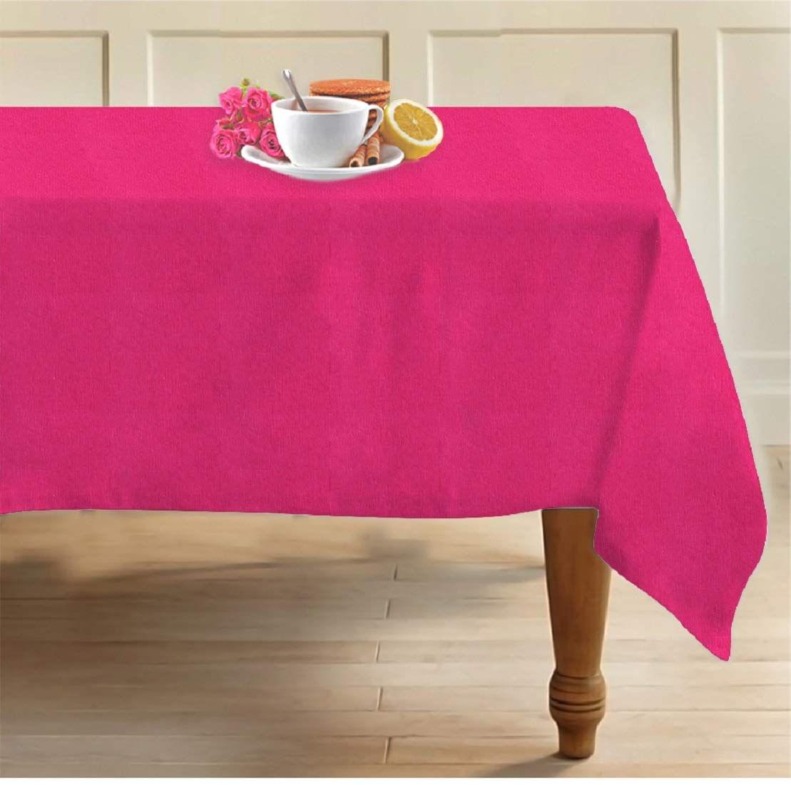 AIRWILL Cotton 4 Seater 55 Inches Square Table Cloth (Pack of 1 Piece)