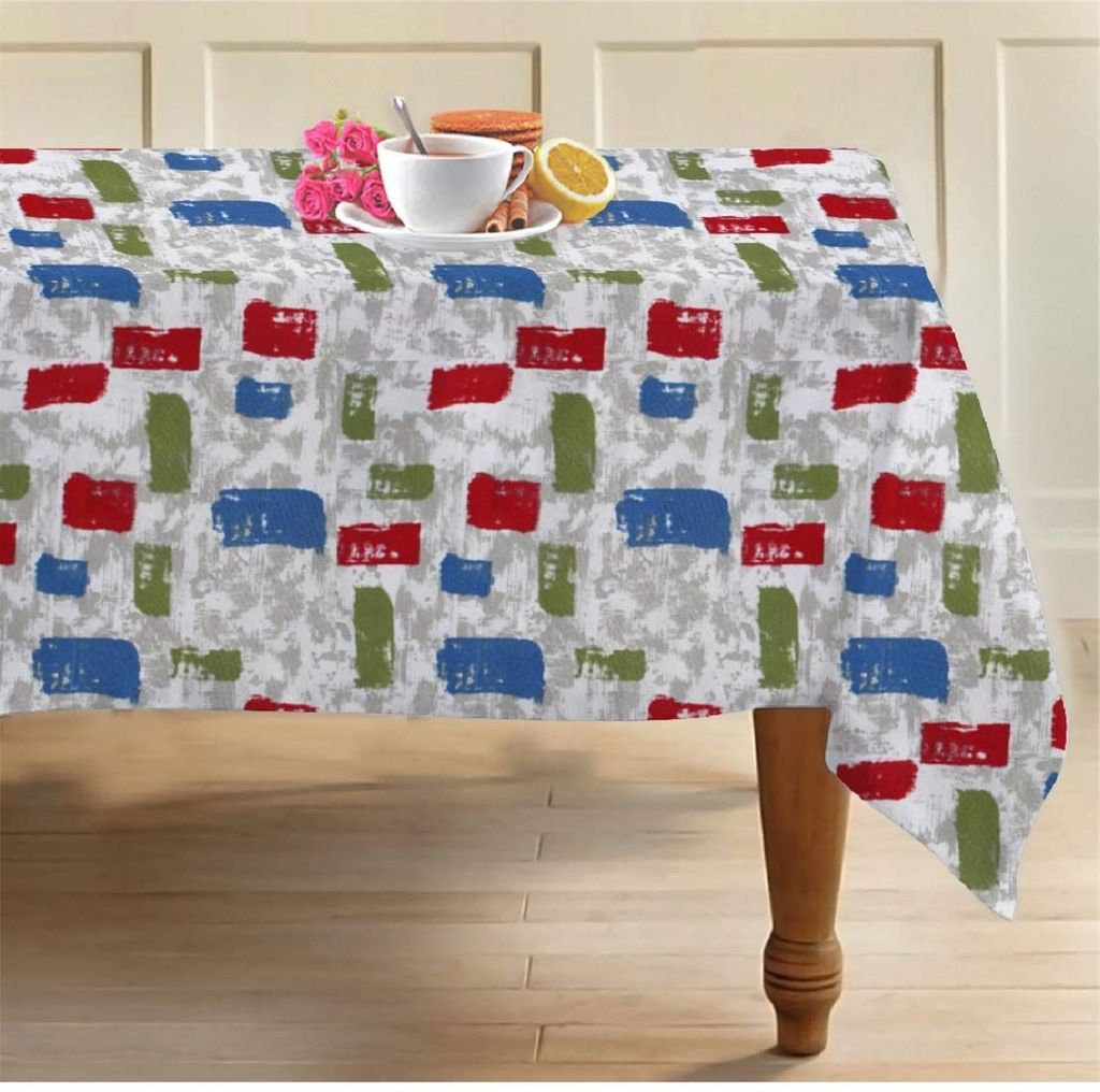 AIRWILL Cotton 4 Seater 55 Inches Square Table Cloth (Pack of 1 Piece)