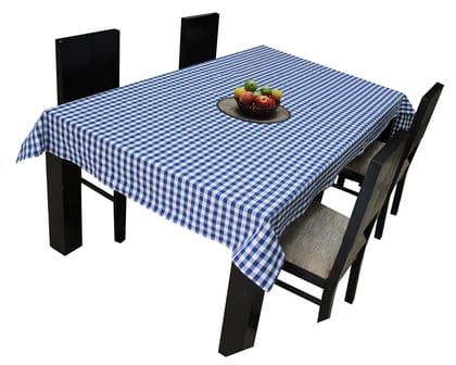 AIRWILL Branded, 100% Cotton Gingham Checks with Multicolor Combos of 4/6 Seater Tablecloth, Sized 140cm Width and 140cm Length