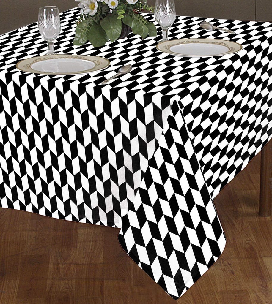 AIRWILL 100% Cotton 2 Seater Table Cover (Pack of 1)