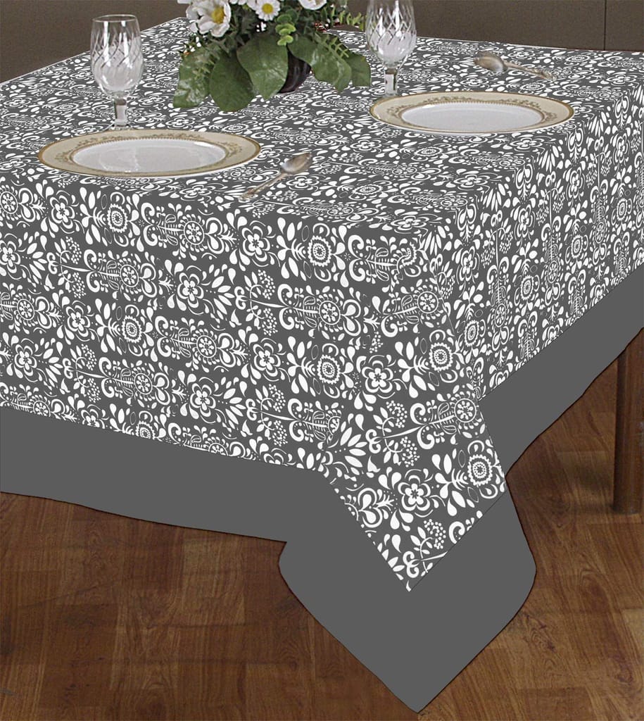 AIRWILL 100% Cotton 2 Seater Table Cover (Pack of 1)