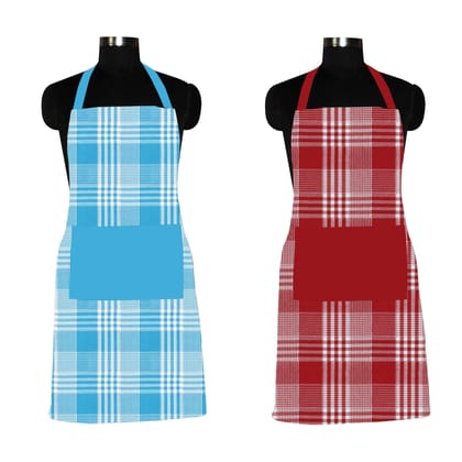 AIRWILL, 100% Cotton Designer Home Use, Chefs and Regular Aprons, Pack of 2 pc