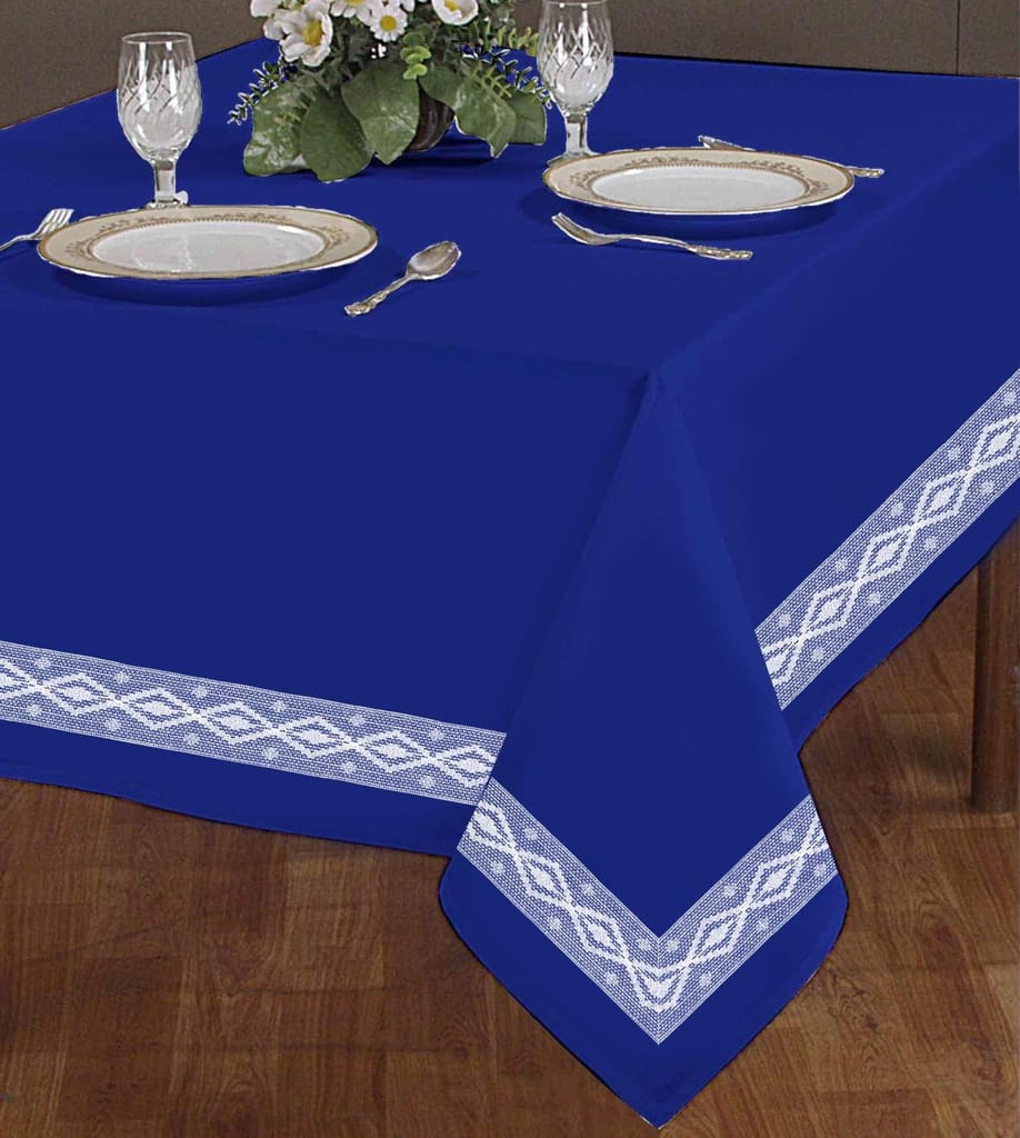 AIRWILL 100% Cotton 2 Seater Table Cover (Pack of 1)