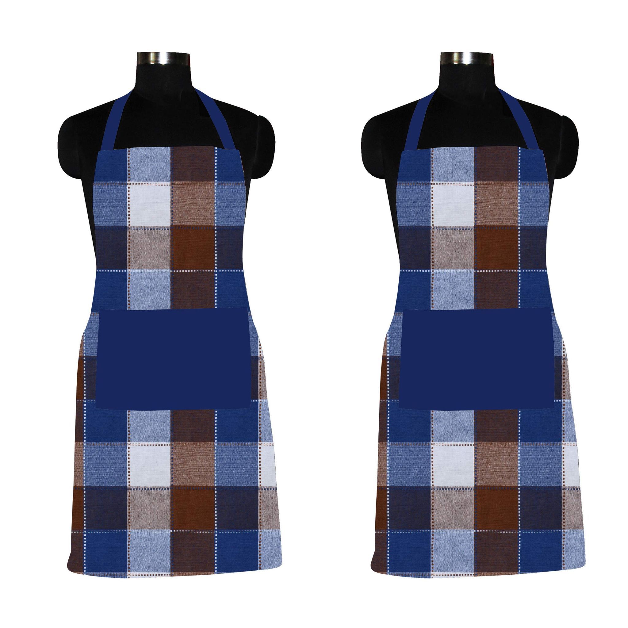 AIRWILL, 100% Cotton Designer Home Use, Chefs and Regular Aprons, Pack of 2 pc