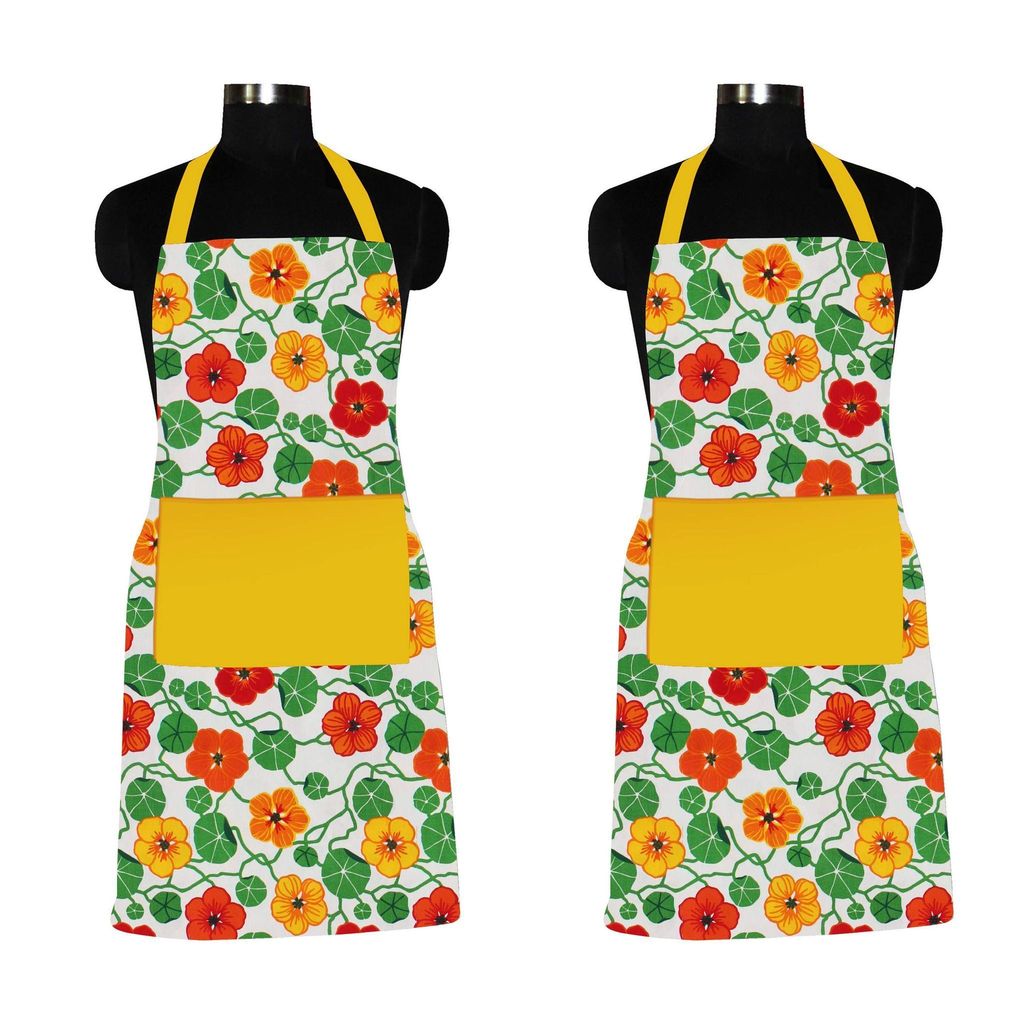 AIRWILL, 100% Cotton Designer Home Use, Chefs and Regular Aprons, Pack of 2 pc - Cookware | Buy online on ZillyBuy