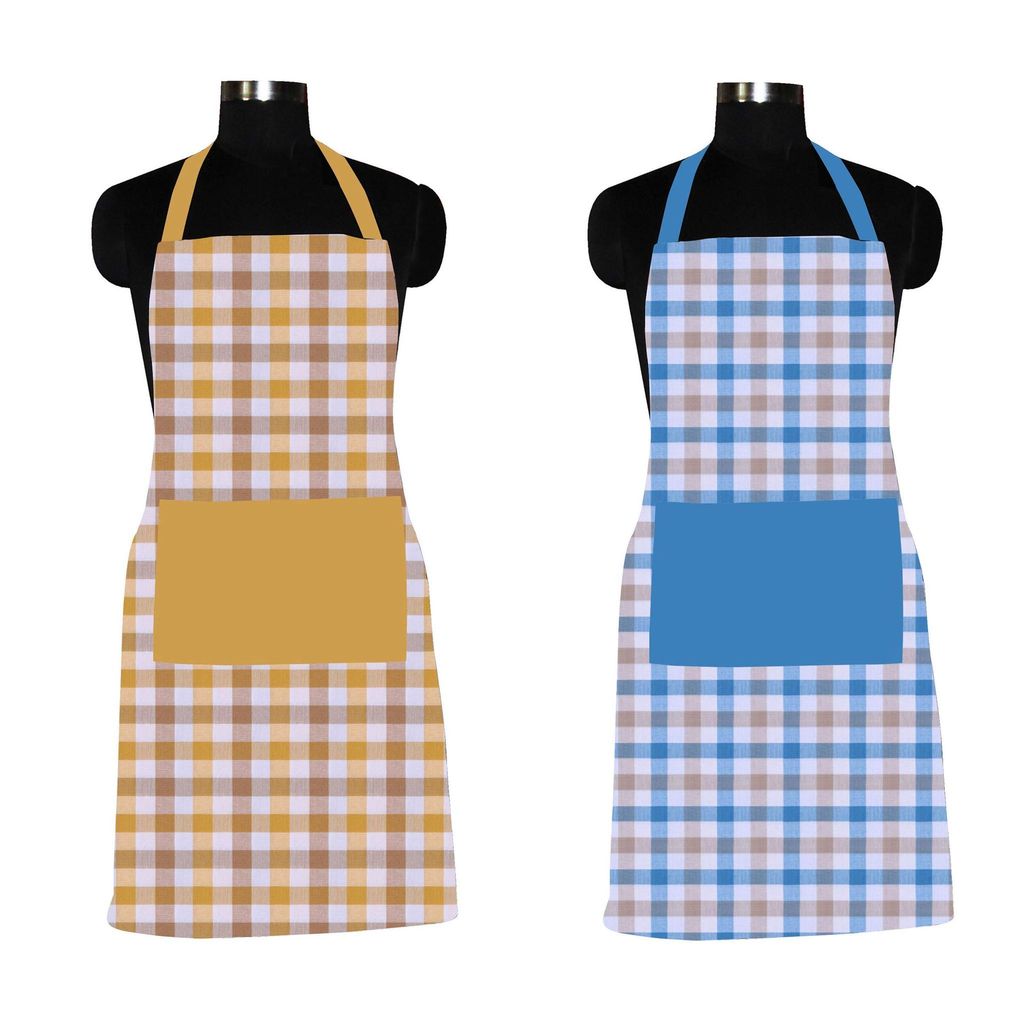 AIRWILL, 100% Cotton Designer Home Use, Chefs and Regular Aprons, Pack of 2 pc - Cookware | Buy online on ZillyBuy