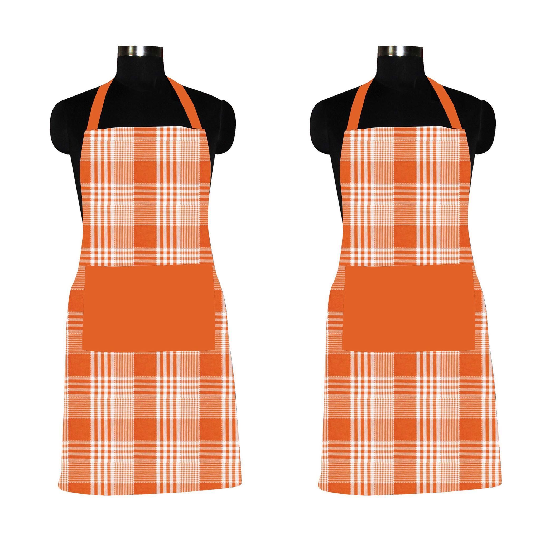 AIRWILL, 100% Cotton Designer Home Use, Chefs and Regular Aprons, Pack of 2 pc