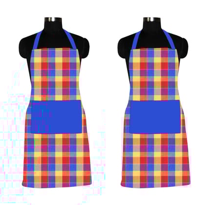 AIRWILL, 100% Cotton Designer Home Use, Chefs and Regular Aprons, Pack of 2 pc