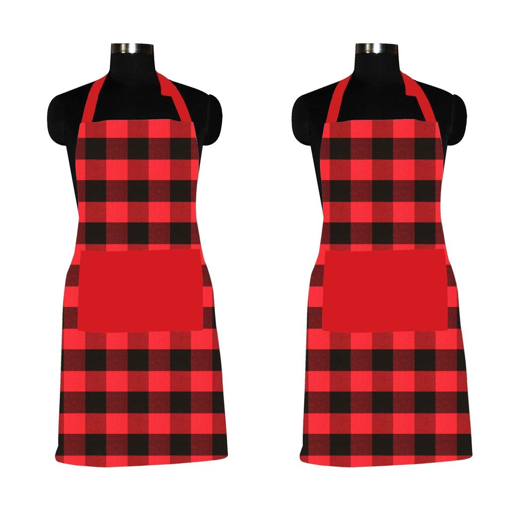 AIRWILL, 100% Cotton Designer Home Use, Chefs and Regular Aprons, Pack of 2 pc - Cookware | Buy online on ZillyBuy