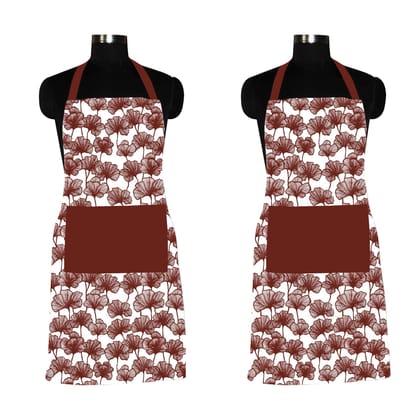 AIRWILL, 100% Cotton Designer Home Use, Chefs and Regular Aprons, Pack of 2 pc