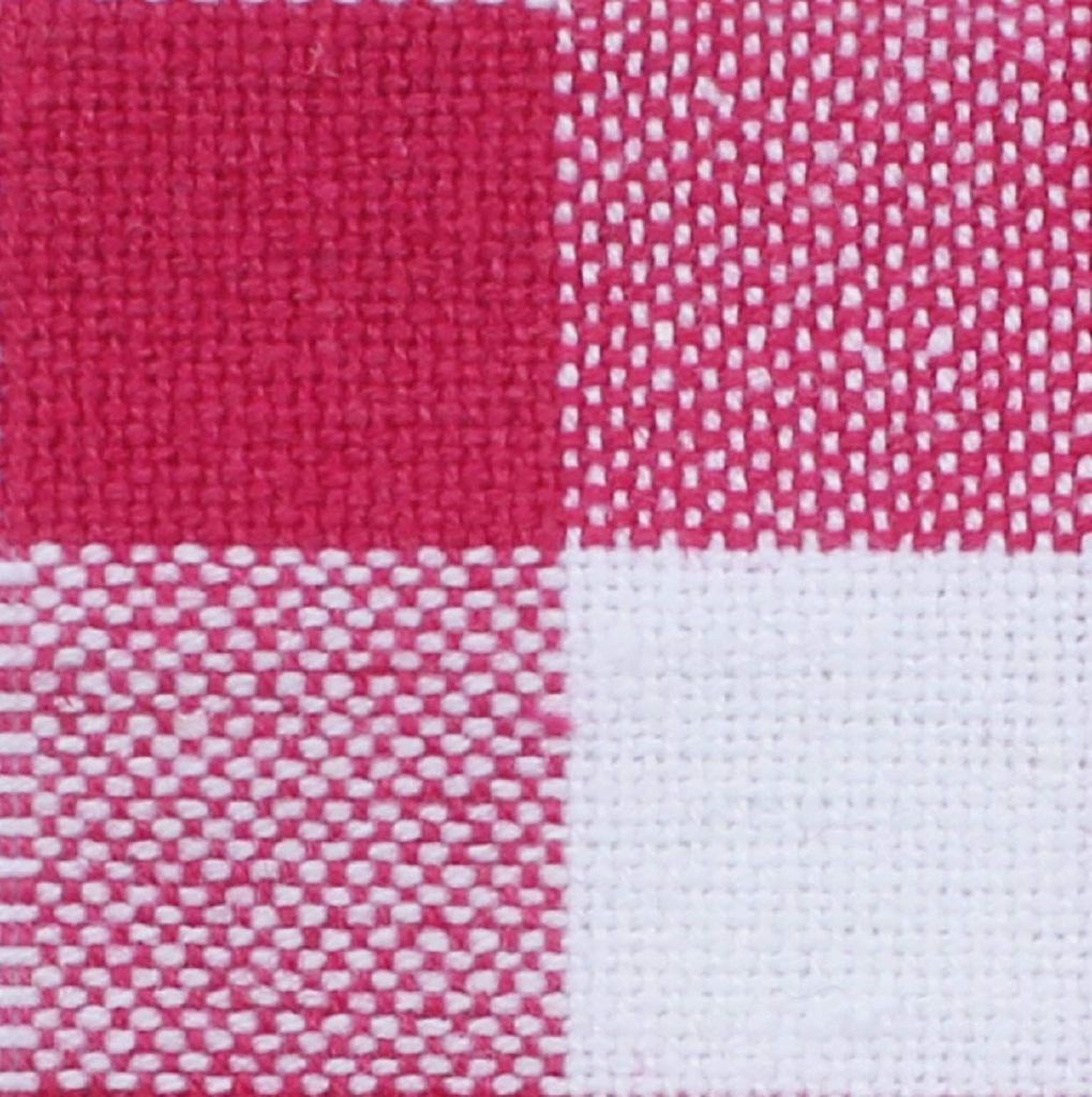 AIRWILL 100% Cotton Checkered Pattern 4 Seater Square Table Cover Sized, 56x56 inches (Pink,White, Pack of 1)