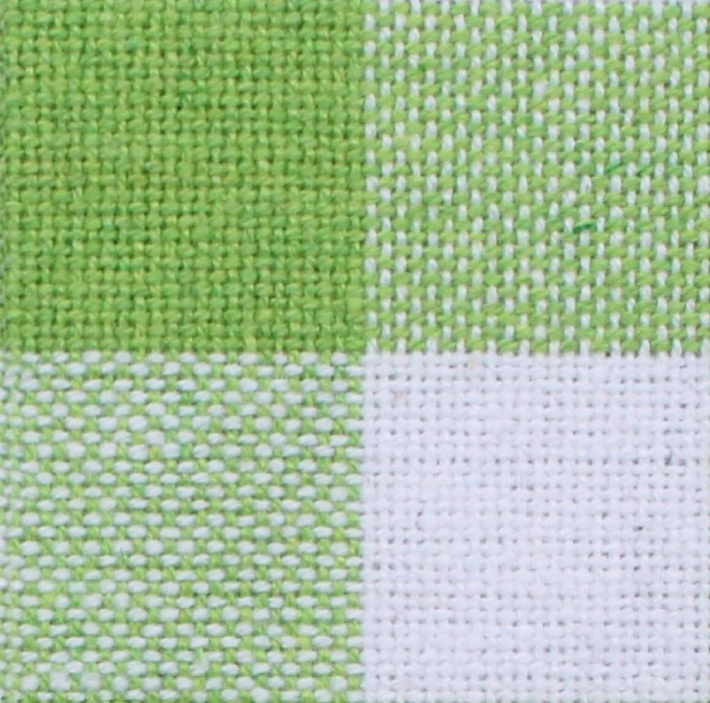 AIRWILL 100% Cotton Checkered Pattern 4 Seater Square Table Cover Sized, 56x56 inches (Green,White, Pack of 1)