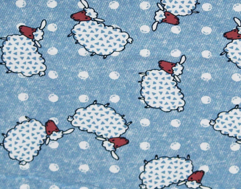 AIRWILL 100% Cotton Printed Pattern 4 Seater Square Table Cover Sized, 56x56 inches (Blue, Pack of 1)