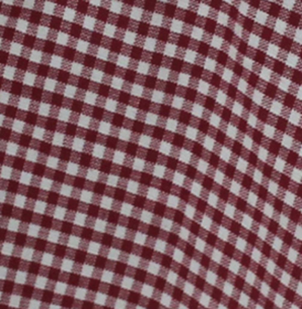 AIRWILL 100% Cotton Checkered Pattern 4 Seater Square Table Cover Sized, 56x56 inches (Red,White, Pack of 1)