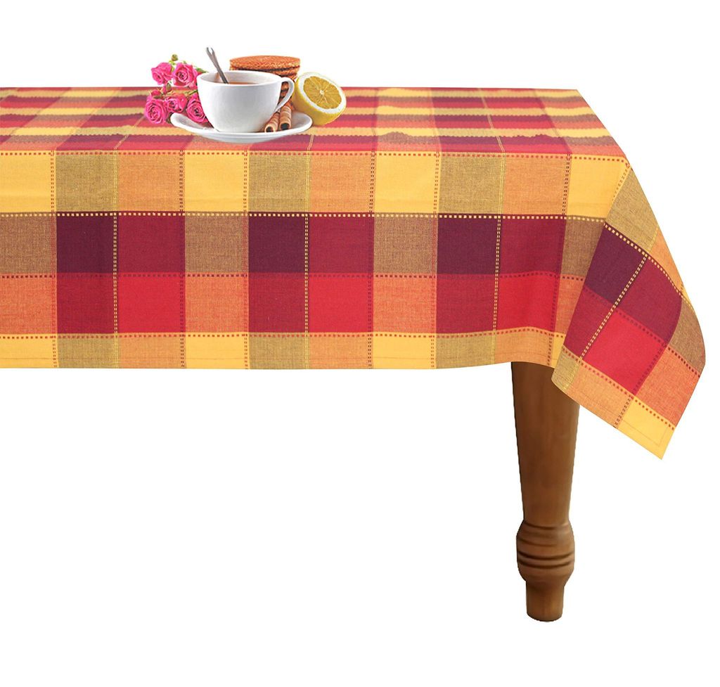 AIRWILL 100% Cotton 2 Seater Table Cover (Pack of 1)
