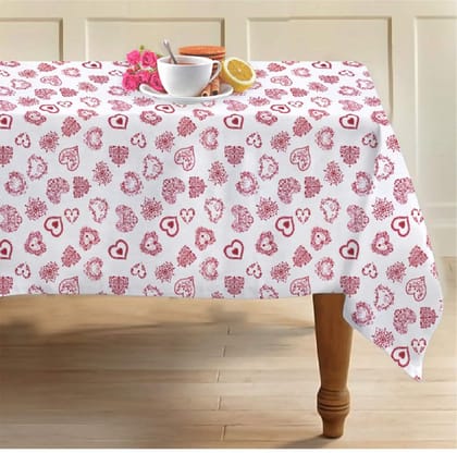AIRWILL 100% Cotton 2 Seater Table Cover (Pack of 1)