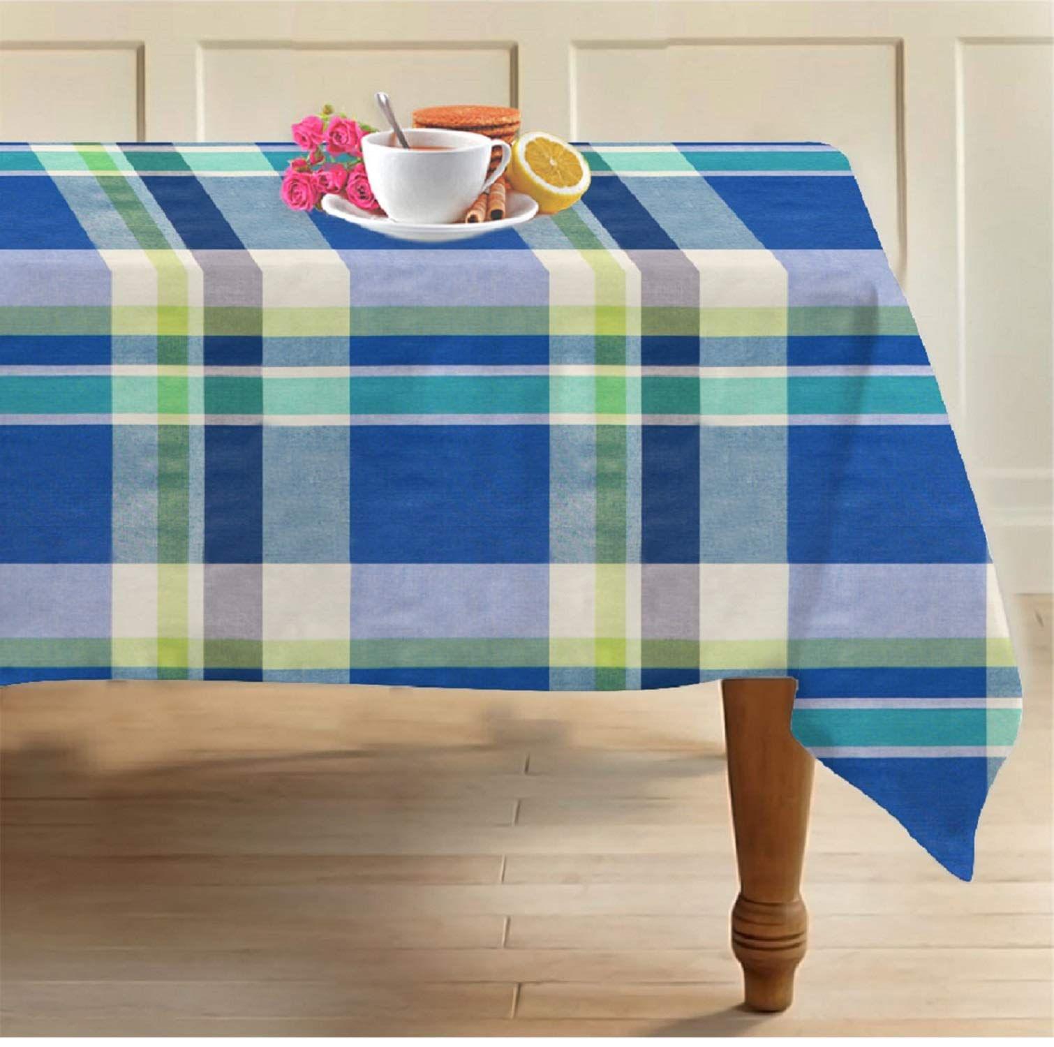 AIRWILL 100% Cotton 2 Seater Table Cover (Pack of 1)