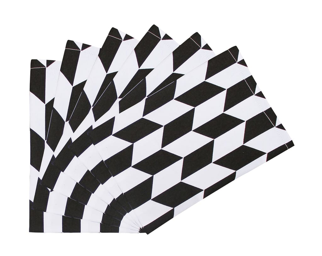 Airwill, 100% Cotton Classic Diamond Themed Black White Colors with Attached Black Plain Border Table Cloth, 60 Inches By 84 Inches, Rectangle Shape,Washable & Easy Care Tablecloths -Pack of 1 piece