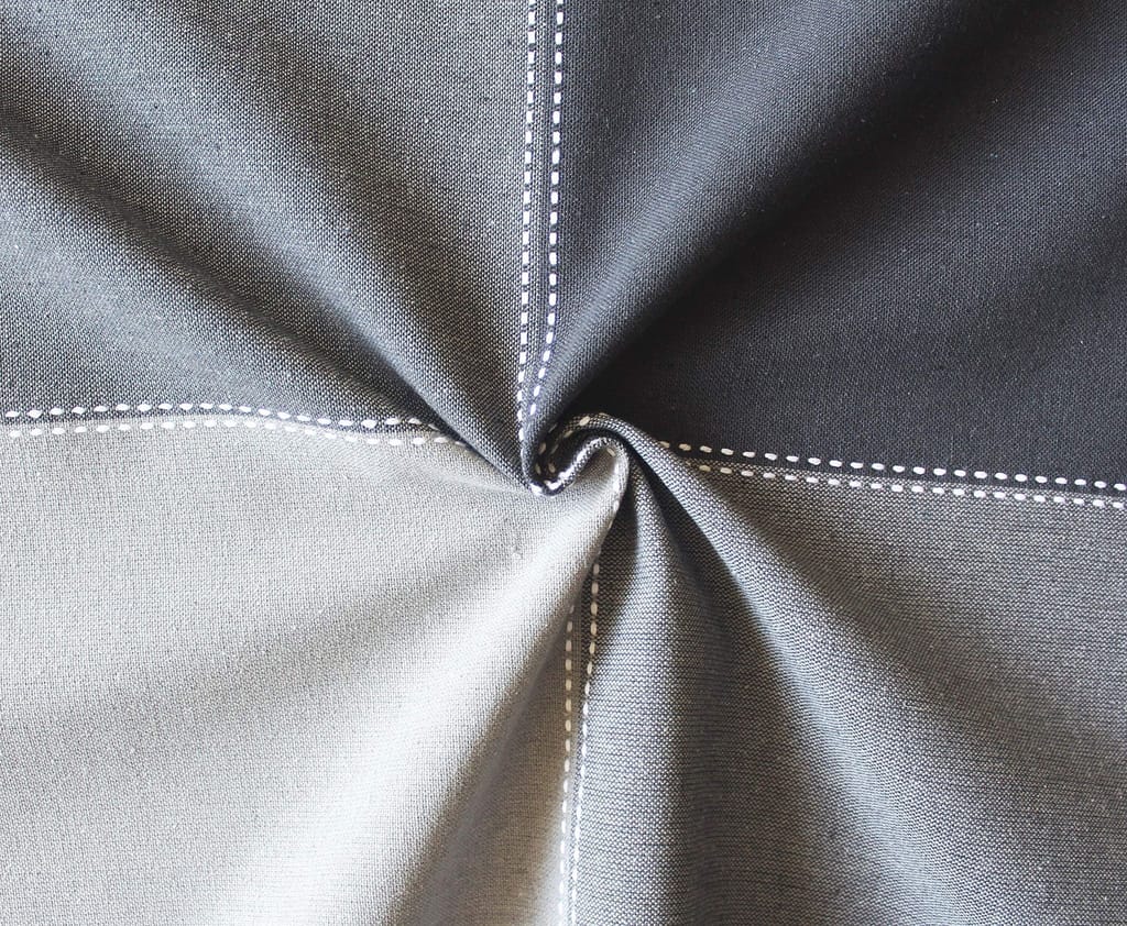 AIRWILL 100% Cotton Checkered Pattern 4 Seater Square Table Cover Sized, 56x56 inches (Black,Grey, Pack of 1)