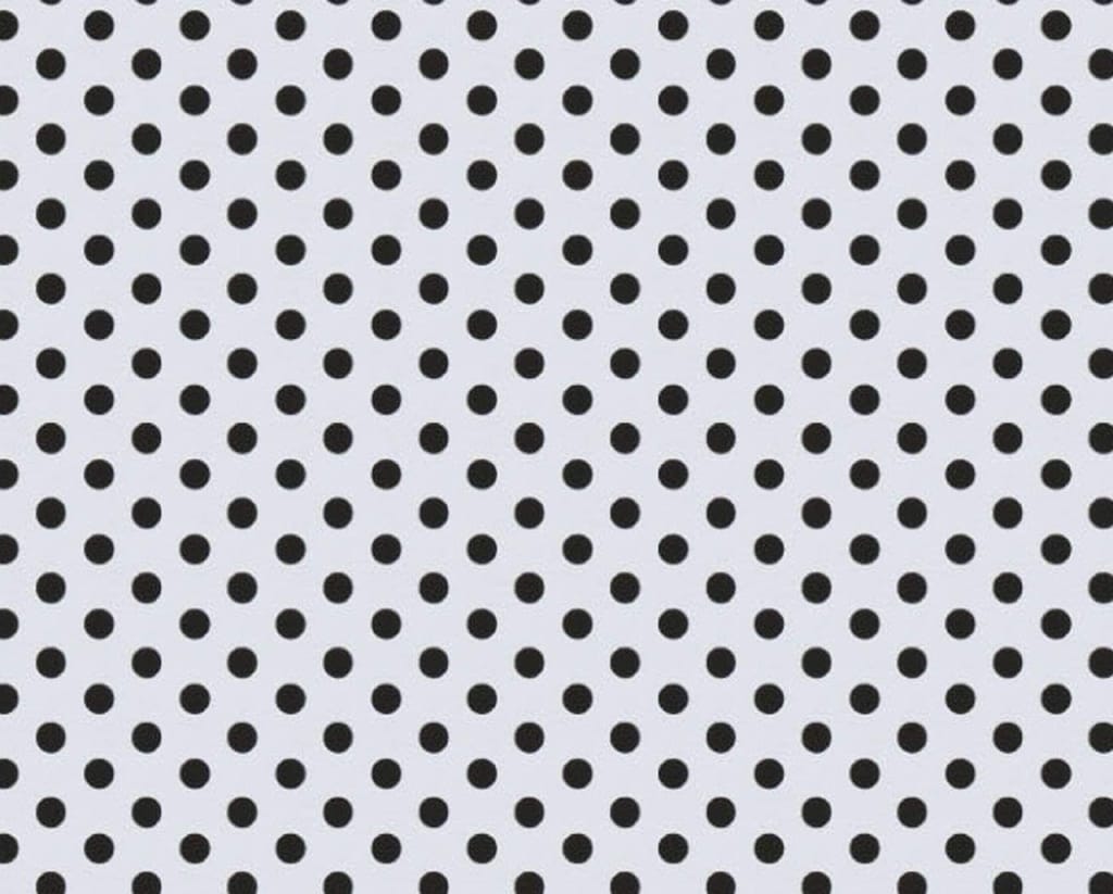 AIRWILL 100% Cotton Polka Pattern 6 Seater Rectangle Table Cover Sized, 56x71 inches (Black,White, Pack of 1)
