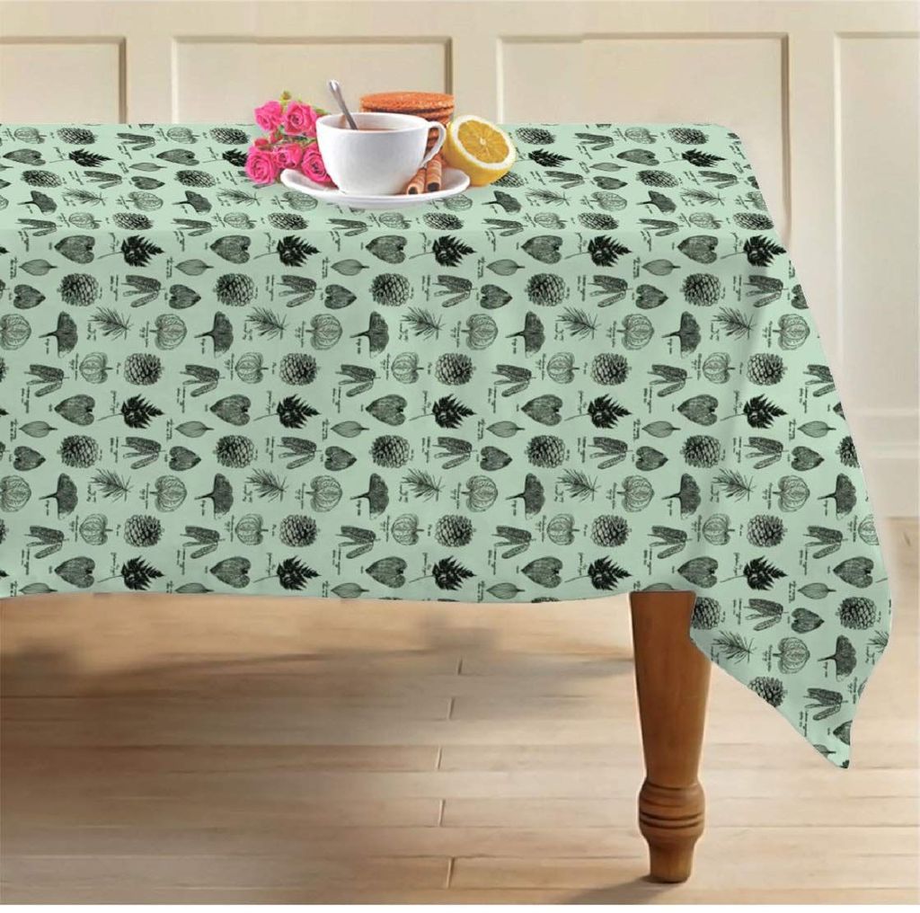 AIRWILL, 100% Cotton Designer Tablecloth/Teapoy Cloth, Sized by 140cm in Width and 180cm in Length. Use as 6/8 Seaters, Rectangles Shaped. Pack of 1 Piece - Towels | Buy online on ZillyBuy
