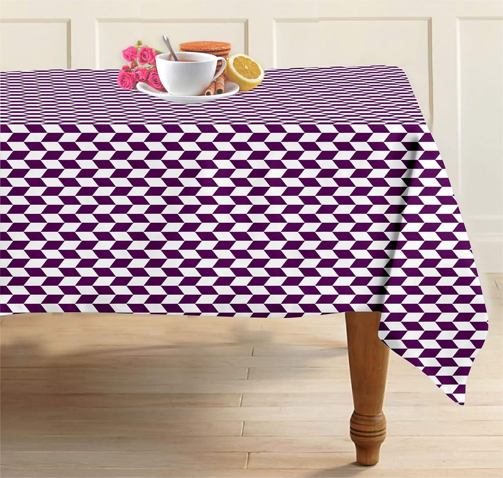 AIRWILL, 100% Cotton Designer Tablecloth/Teapoy Cloth, Sized by 140cm in Width and 180cm in Length. Use as 6/8 Seaters, Rectangles Shaped. Pack of 1 Piece - Towels | Buy online on ZillyBuy