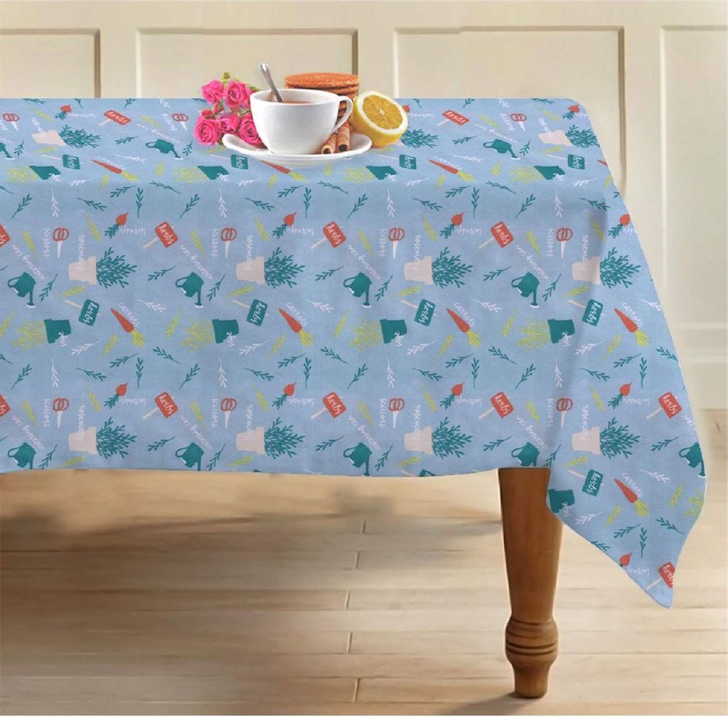 AIRWILL, 100% Cotton Designer Tablecloth/Teapoy Cloth, Sized by 140cm in Width and 180cm in Length. Use as 6/8 Seaters, Rectangles Shaped. Pack of 1 Piece - Towels | Buy online on ZillyBuy