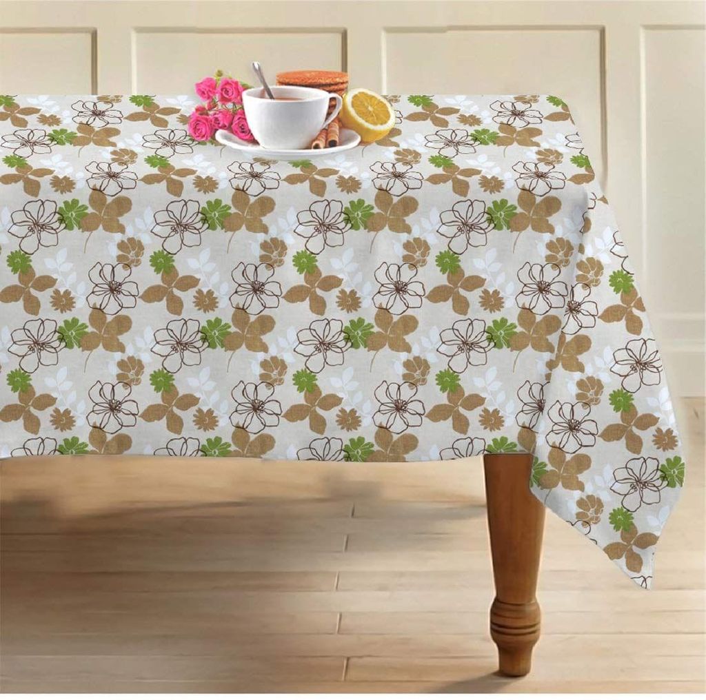 AIRWILL, 100% Cotton Designer Tablecloth/Teapoy Cloth, Sized by 140cm in Width and 180cm in Length. Use as 6/8 Seaters, Rectangles Shaped. Pack of 1 Piece - Towels | Buy online on ZillyBuy