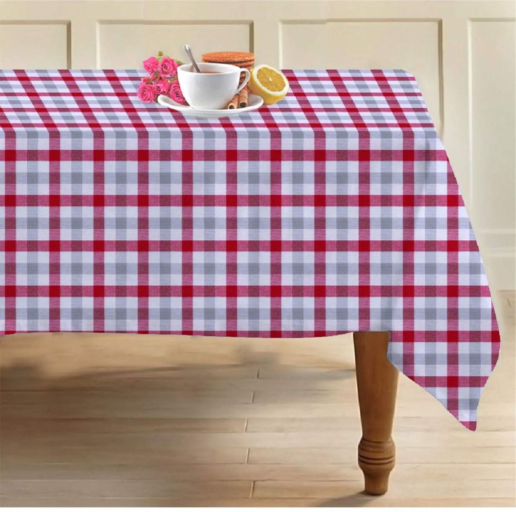 AIRWILL, 100% Cotton Self Designed 8 Seater Table Cloth, Pack of 1 pc.