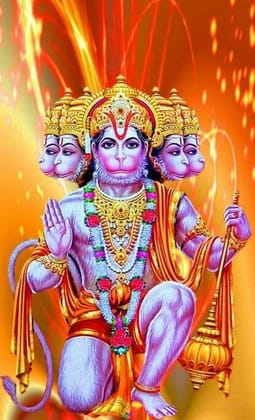 APM Hanuman JI Wall Sticker Fully Waterproof Vinyl Sticker self Adhesive for Living Room, Bedroom, Office, Kids Room 12X18 inches (H23)