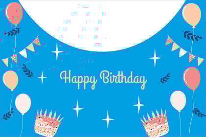 APM Happy Birthday Banner/Birthday Party Backdrop/Birthday Poster With Birthday Boy/Girl Name & Image (3ft ? 2ft) (B2)