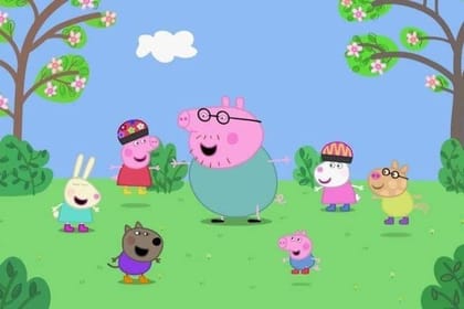 APM Peppa Pig Wall Sticker Fully Waterproof Vinyl Sticker self Adhesive for Living Room, Bedroom, Office, Kids Room 12X18 inches (PPC16)