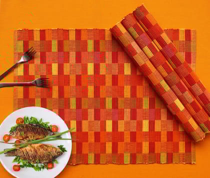 Airwill ? Cotton Dining Table Placemats (Multicolor, Pack of 4)