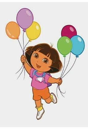APM Dora The Explorer Cartoon Wall Sticker Fully Waterproof Vinyl Sticker self Adhesive for Living Room, Bedroom, Office, Kids Room 12X18 inches APM Dora The Explorer Cartoon Wall Sticker Fully Waterproof Vinyl Sticker self Adhesive for Living Room, Bedroom, Office, Kids Room 12X18 inches