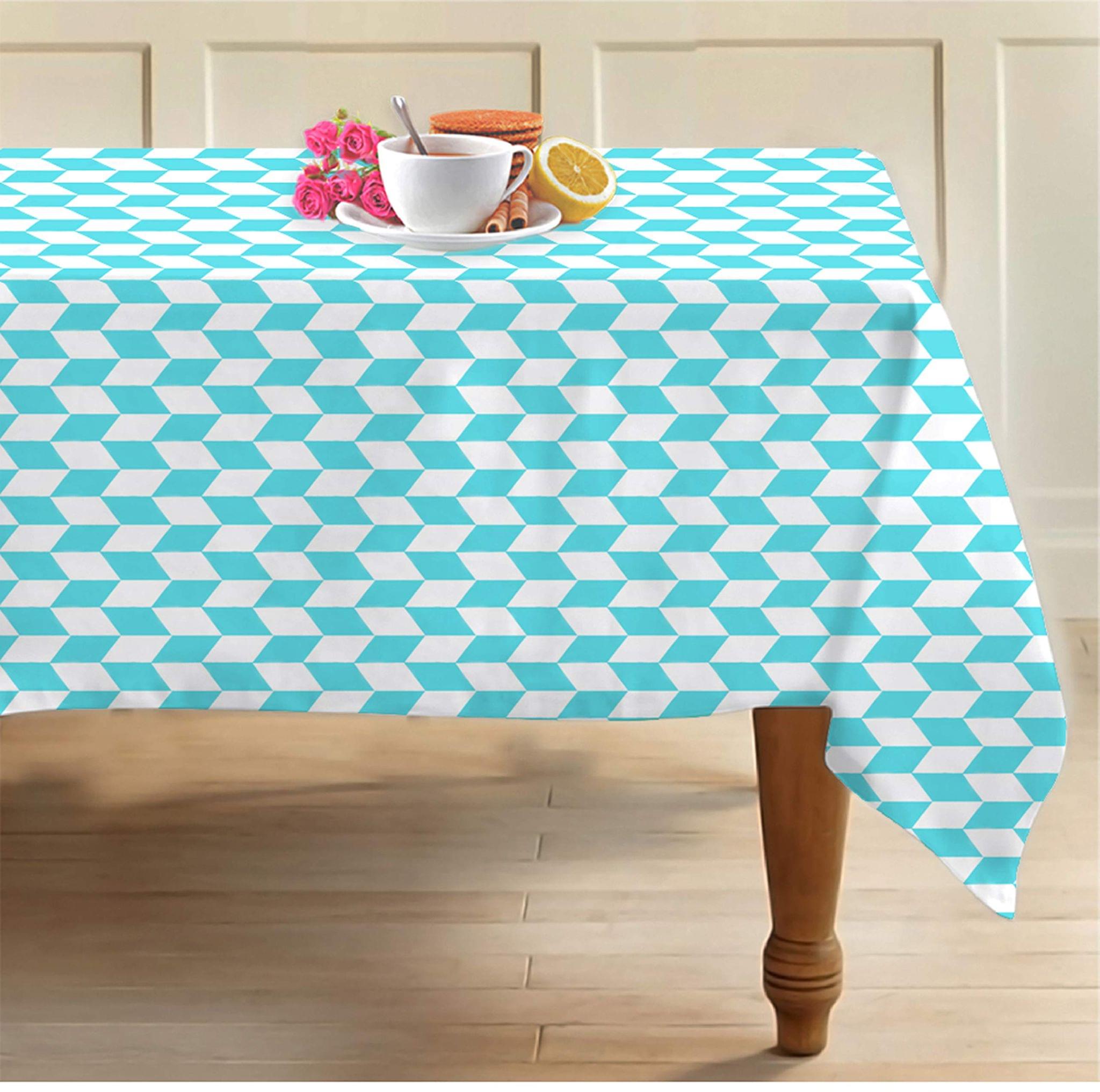 AIRWILL, Cotton Table Cloth/Teapoy Cover/Table Cover for 6 Seater (Pack of 1 pc)
