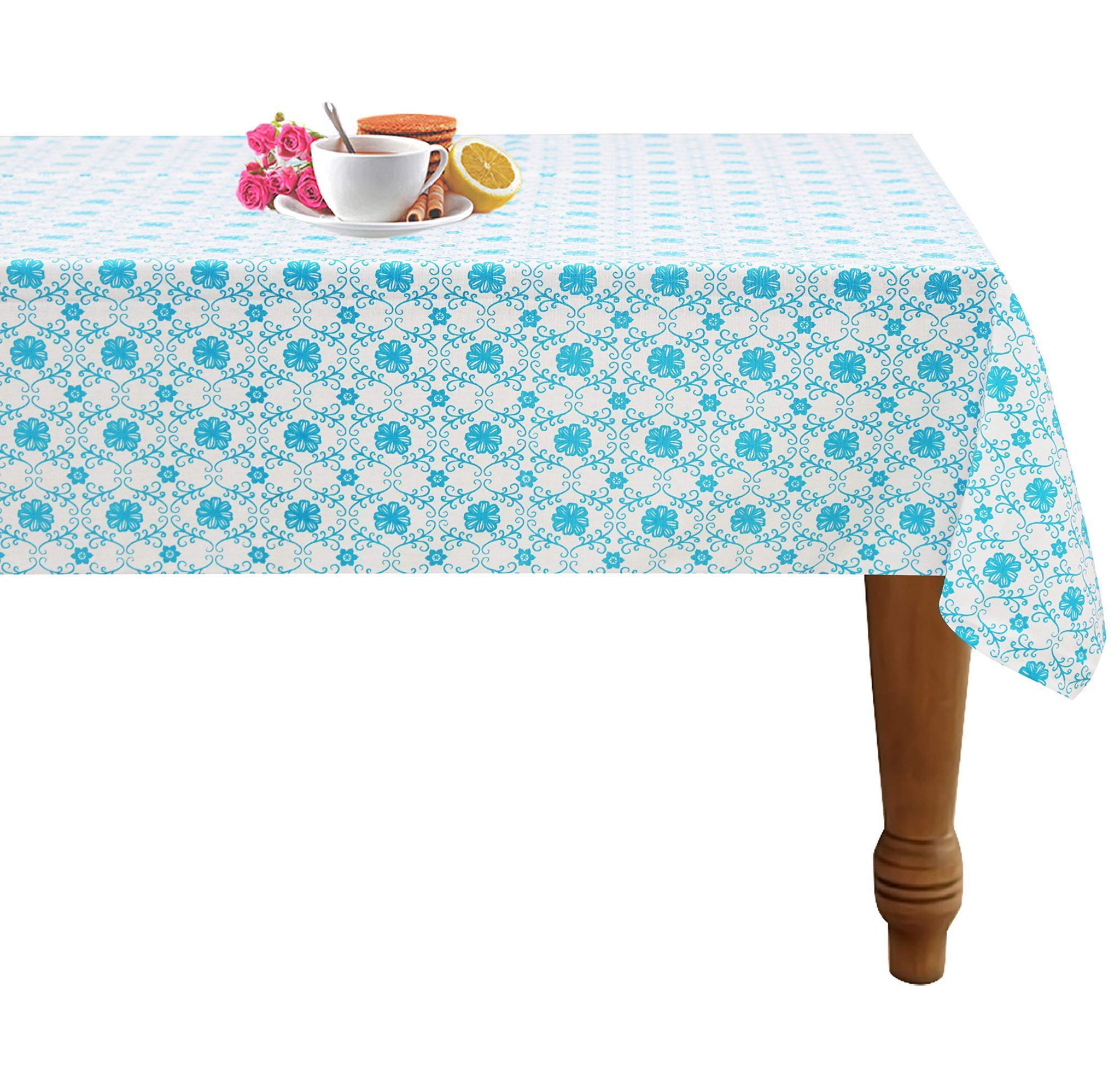 AIRWILL, Cotton Table Cloth/Teapoy Cover/Table Cover for 6 Seater (Pack of 1 pc)