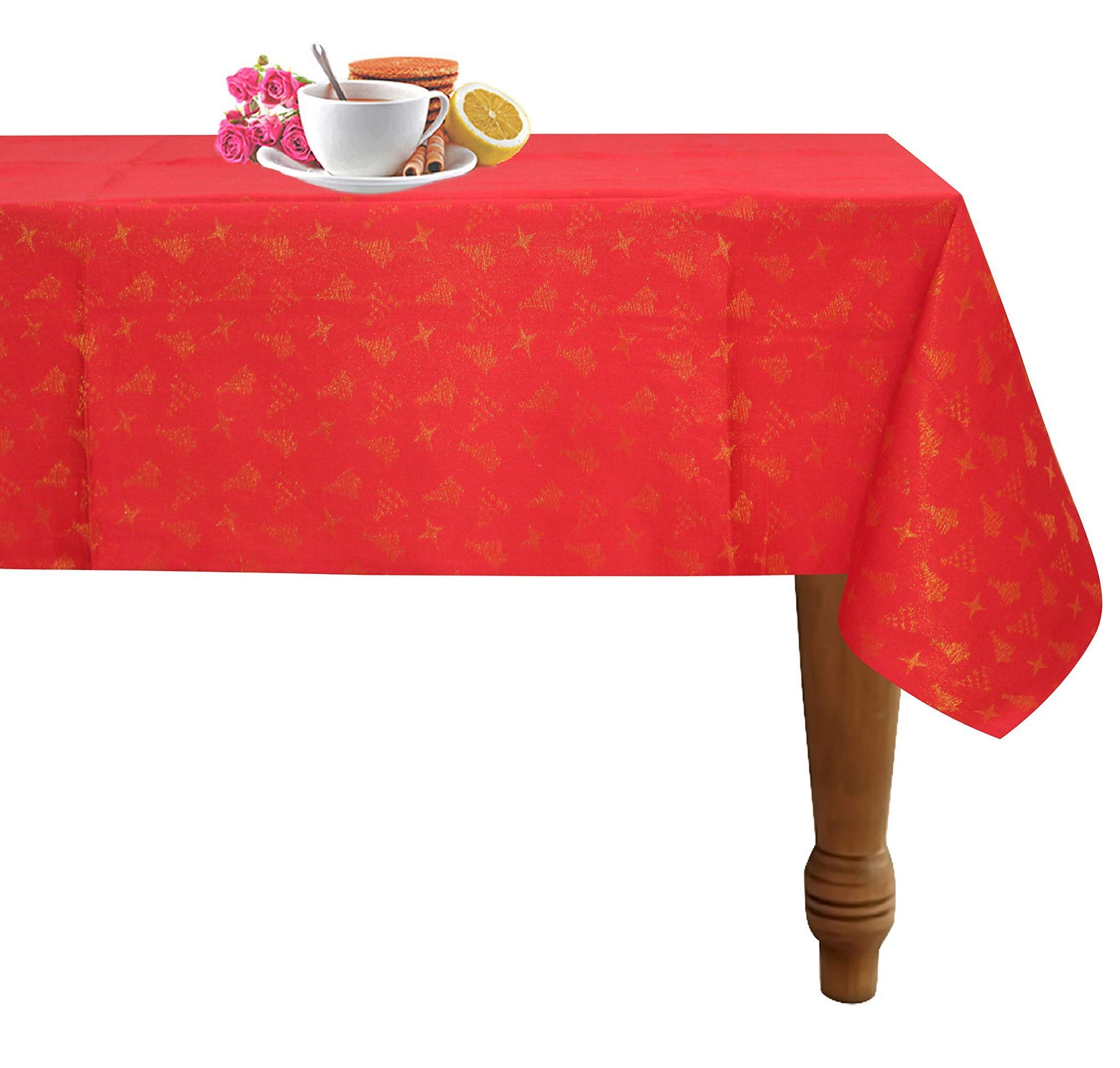 AIRWILL, Cotton Table Cloth/Teapoy Cover/Table Cover for 6 Seater (Pack of 1 pc)