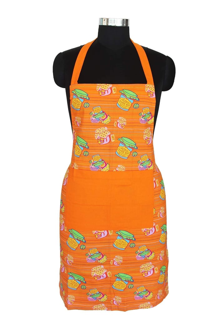 Airwill, 100% Cotton Designer Self Designed Bib Apron, Sized 65cm in Width and 80cm in Length with 2 Long Straps on Both Sides and Adjustable Buckle on Top. Pack of 1 pc - Dupattas & Shawls | Buy online on ZillyBuy