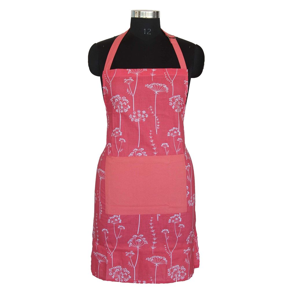 Airwill, 100% Cotton Designer Self Designed Bib Apron, Sized 65cm in Width and 80cm in Length with 2 Long Straps on Both Sides and Adjustable Buckle on Top. Pack of 1 pc - Dupattas & Shawls | Buy online on ZillyBuy