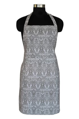 AIRWILL, 100% cotton designer aprons, sized 65cm in width and 80cm in length with 1 center pocket, adjustable buckle on top and 2 long ties on both 2 sides. Pack of 1 piece.