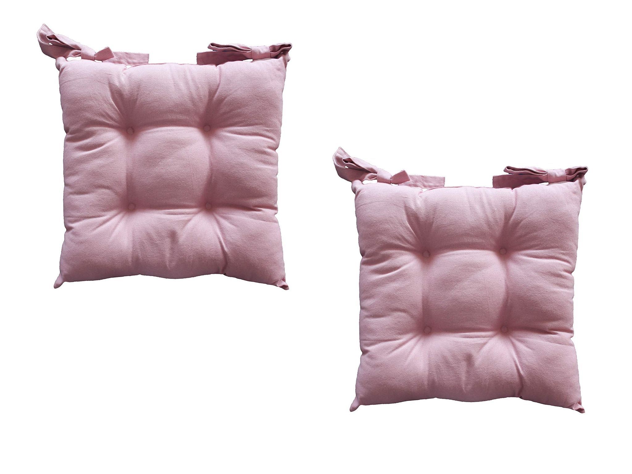 AIRWILL Cotton & Polyfibre ChairCushions/Chairpads Pack of 2 pcs
