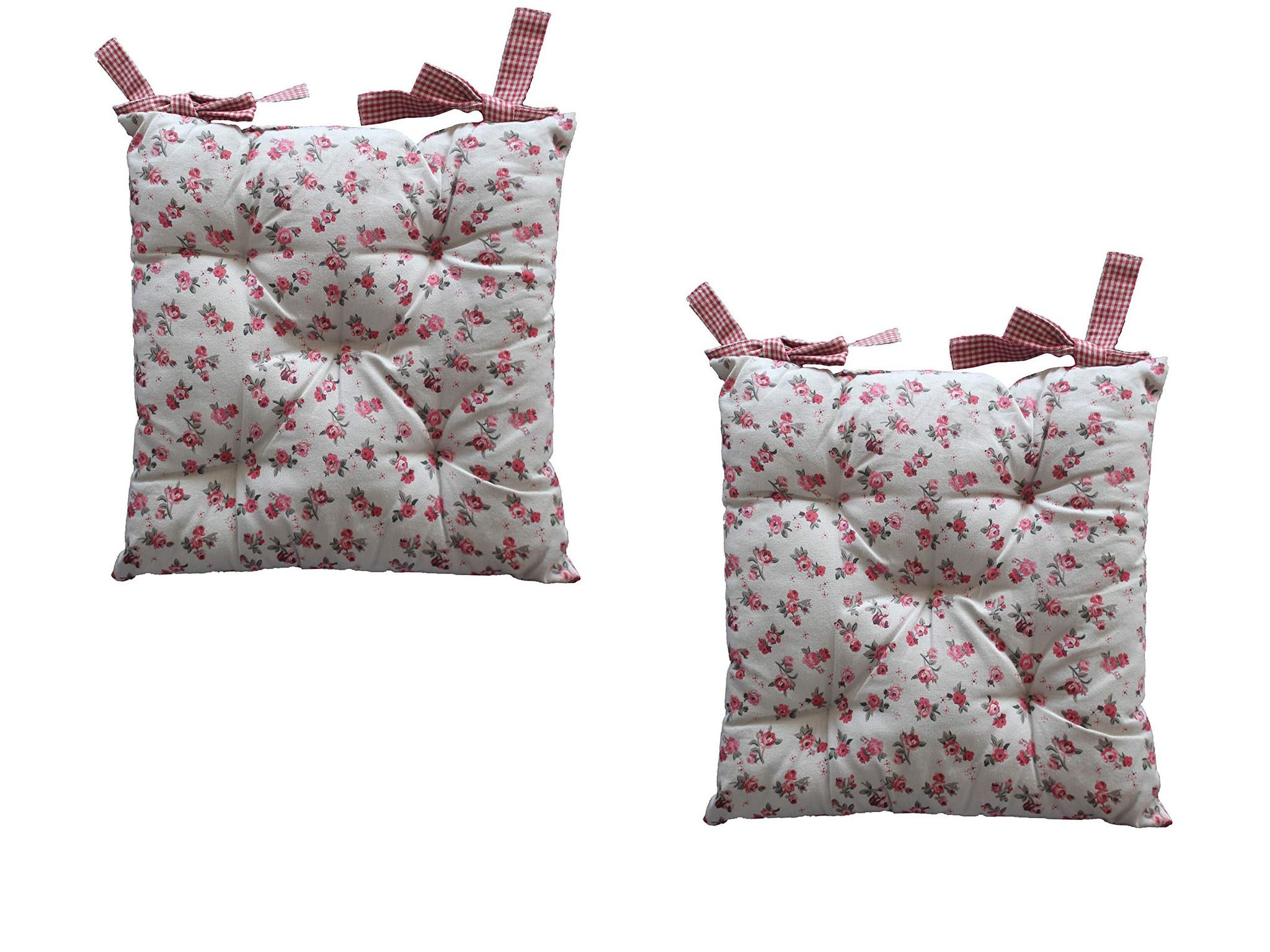AIRWILL Cotton ChairCushions/Chairpads Pack of 2 pcs